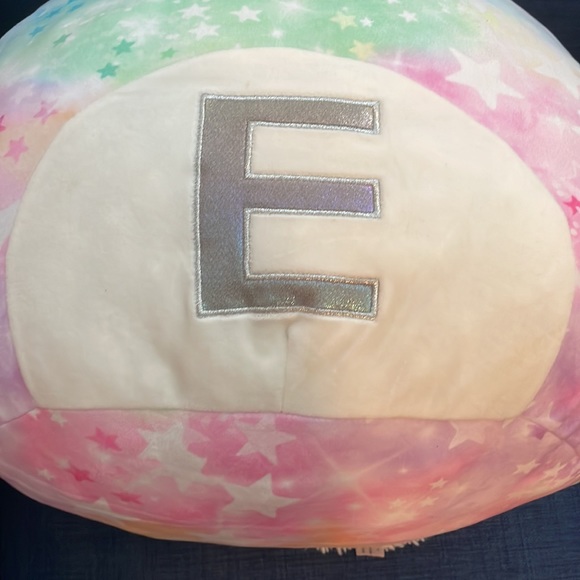 Rainbow Unicorn Squishmallow Official Kellytoy Plush 14” (Letter E) - Picture 4 of 4
